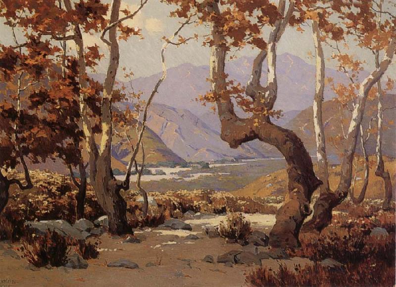 Elmer Wachtel Golder Autumn,Cajon Pass Germany oil painting art